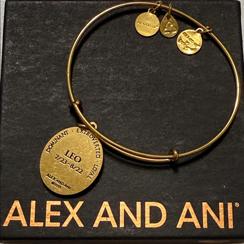 Alex and Ani Gold Leo Constellation Charm Bracelet - Picture 4 of 12